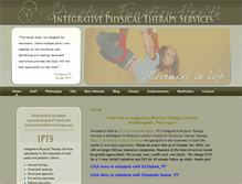 Tablet Screenshot of integrativephysicaltherapyservices.com